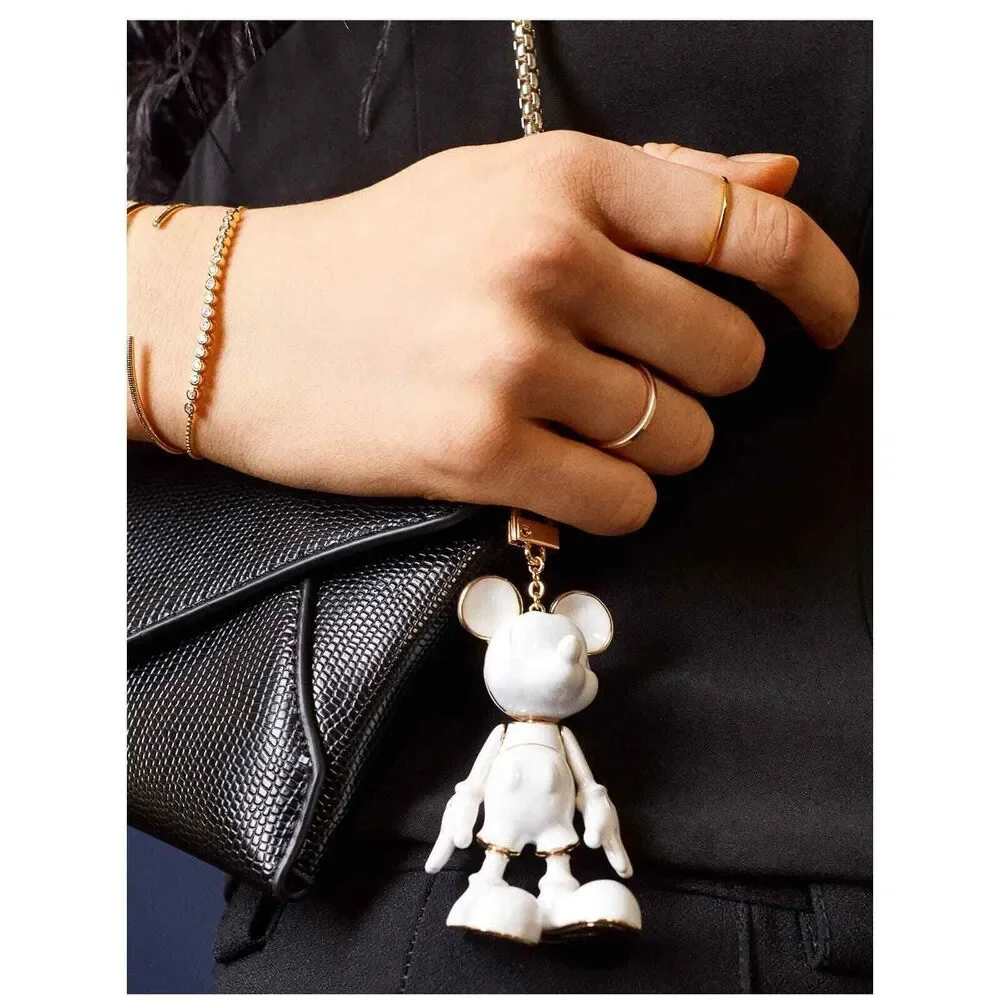 Glow in the dark mickey mouse Baublebar disney bag charm/keychain
